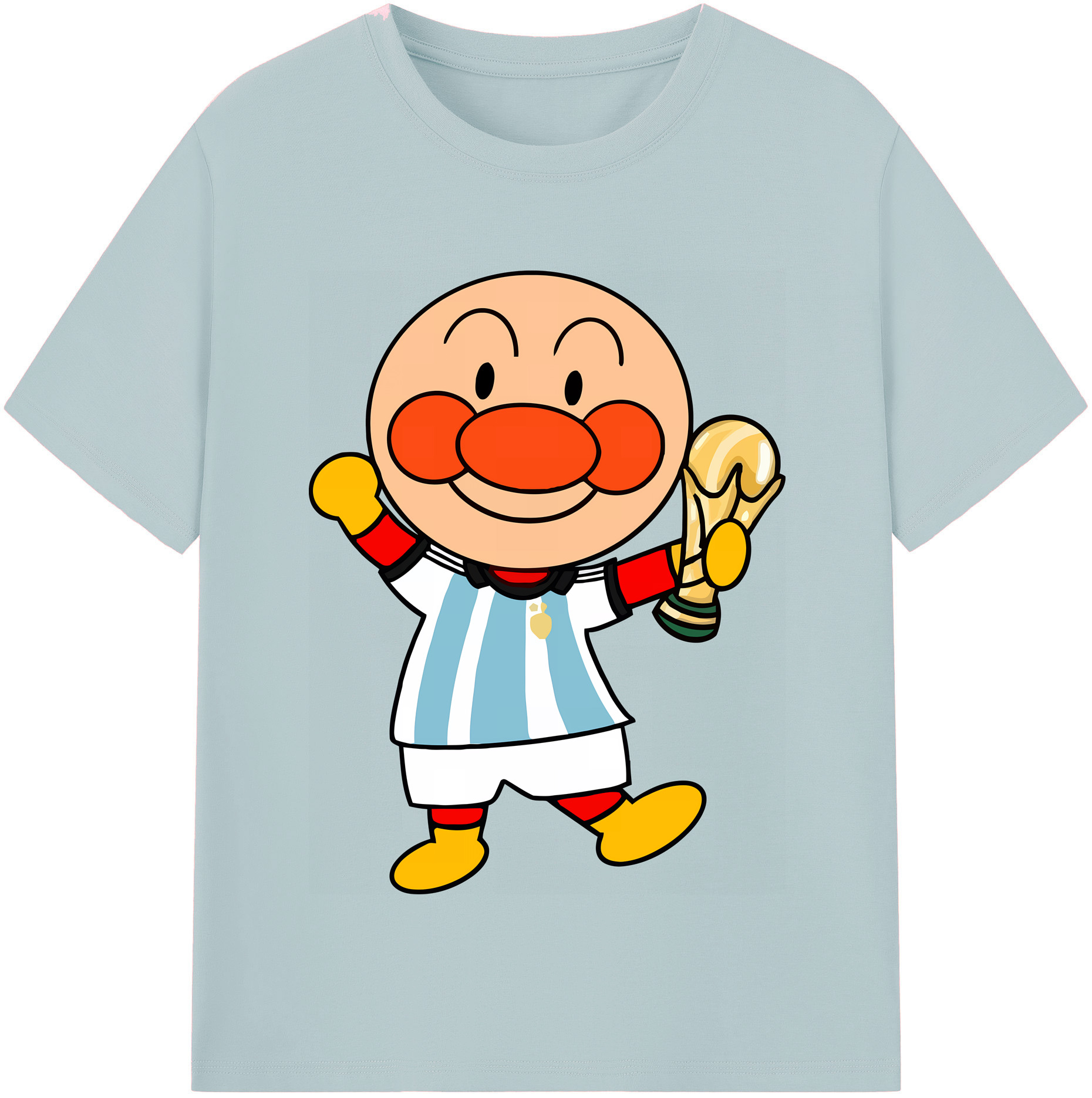 （画像用） アンパンマン Anpanman 綿100％半袖Tシャツ（フロントプリント）